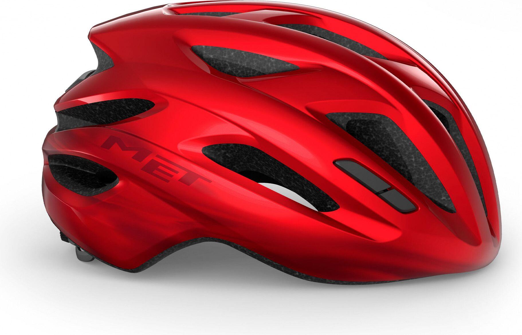 MET Idolo Casco Rosso Metallizzato Brillante 3/7