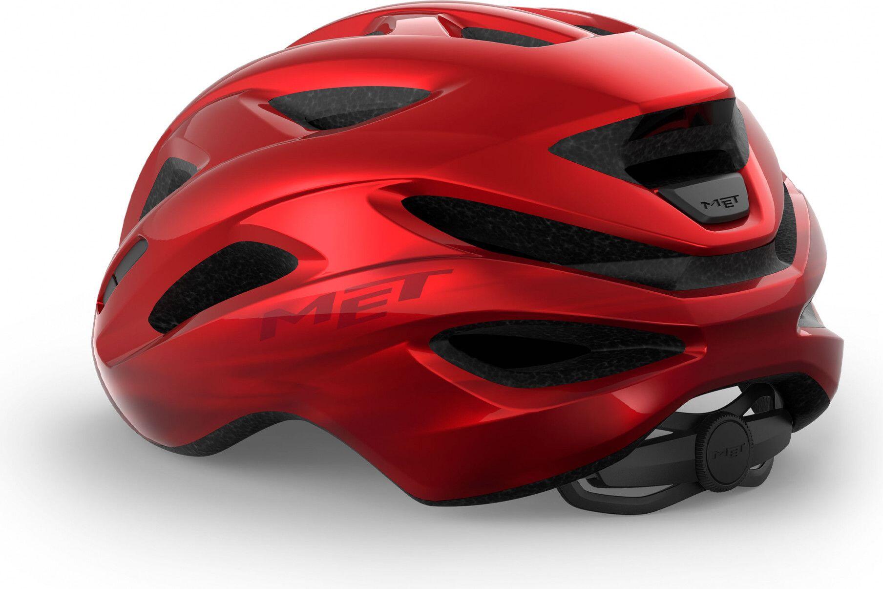 MET Idolo Casco Rosso Metallizzato Brillante 2/7