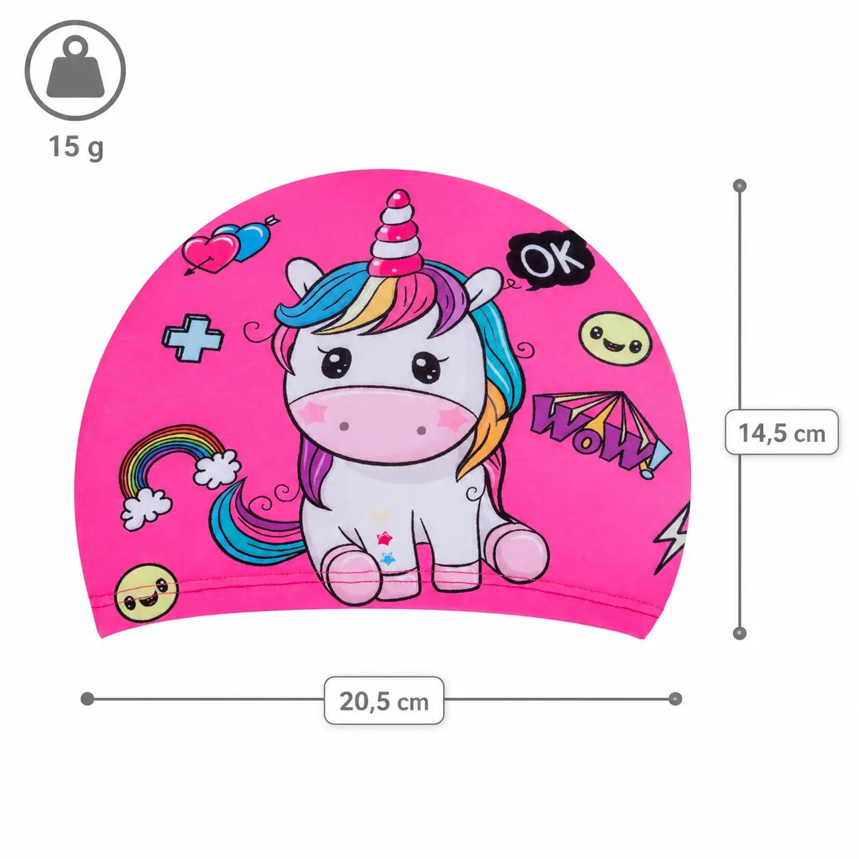 Aqua-Sport czepek junior polyester printed unicorn pride AS8637 3/4