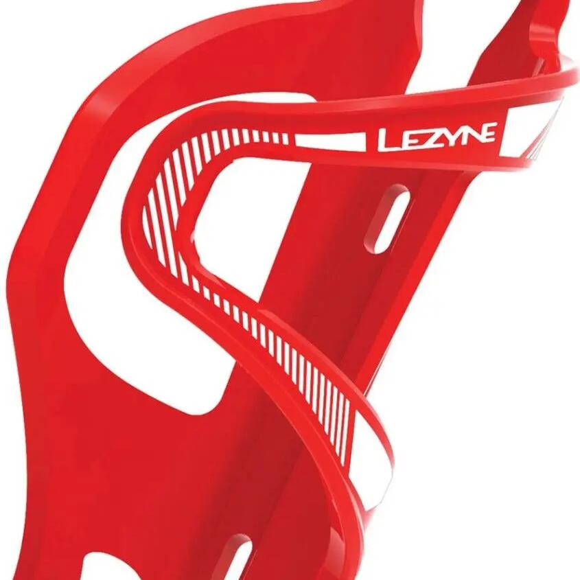 Lezyne Flow Cage SL Enhanced Side Entry Bottle Cage (Left Side) Red