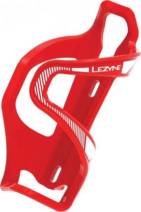 Lezyne Durchflusskäfig SL Enhanced Side Entry Flaschenhalter (linke Seite) Rot