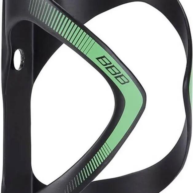 BBB FiberCage Carbon Bottle Cage UD Matte Black Green