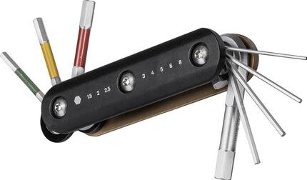 Multi-Outils Topeak Hex Combo (8 Fonctions) Noir