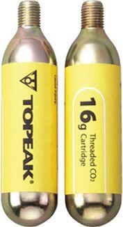 Cartouches CO2 Topeak Cartridge 16g Threated 2 pieces