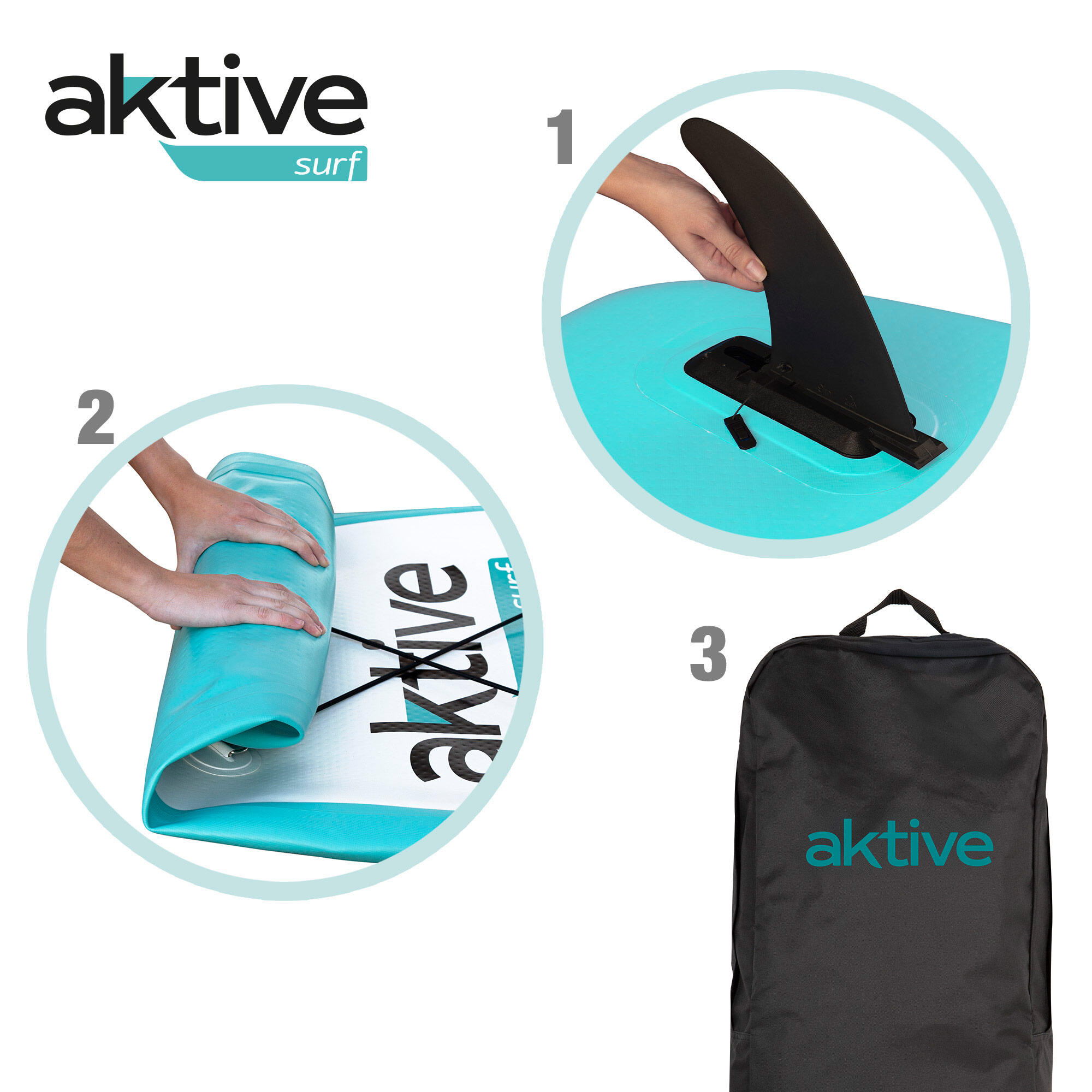 Prancha de Stand up Paddle insuflável para iniciantes 10.6'' Aktive 6/7