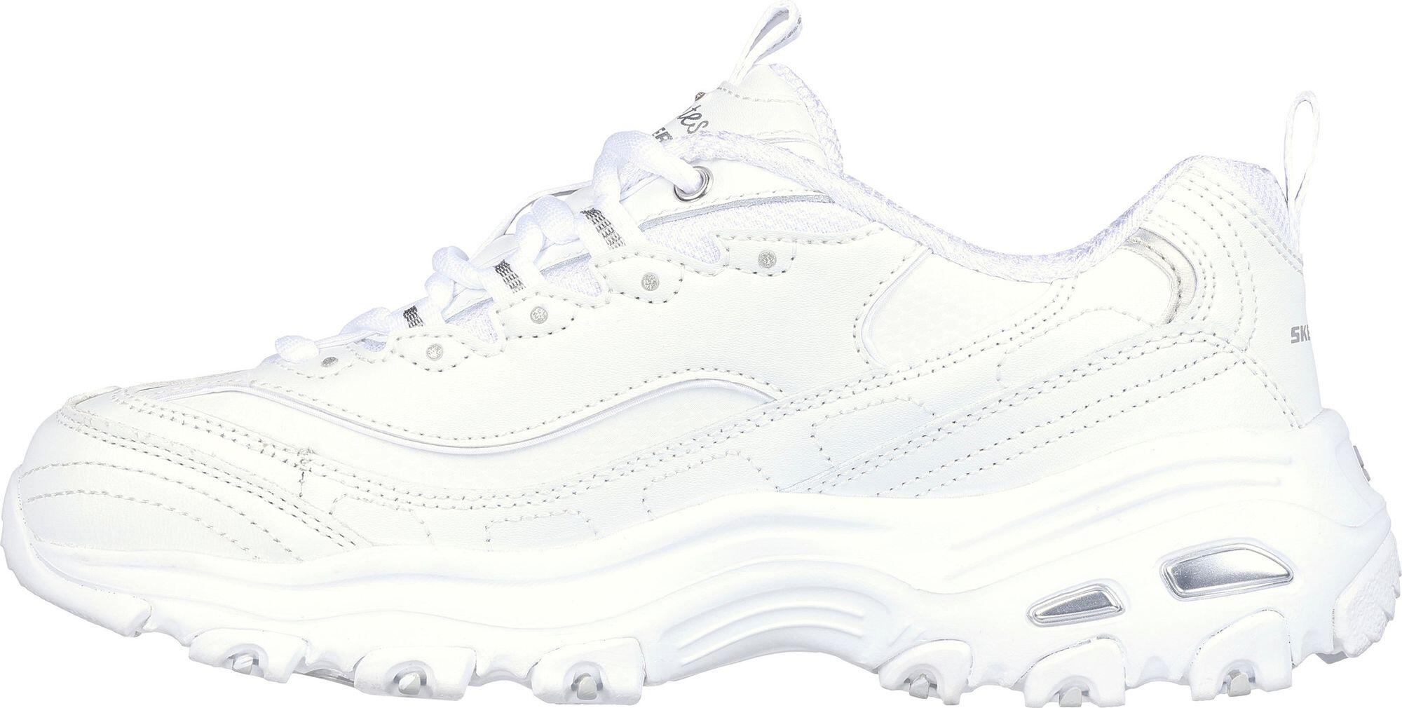 Chaussures Lifestyle Skechers D'Lites Fresh Start Blanc/Argent Femme 2/6