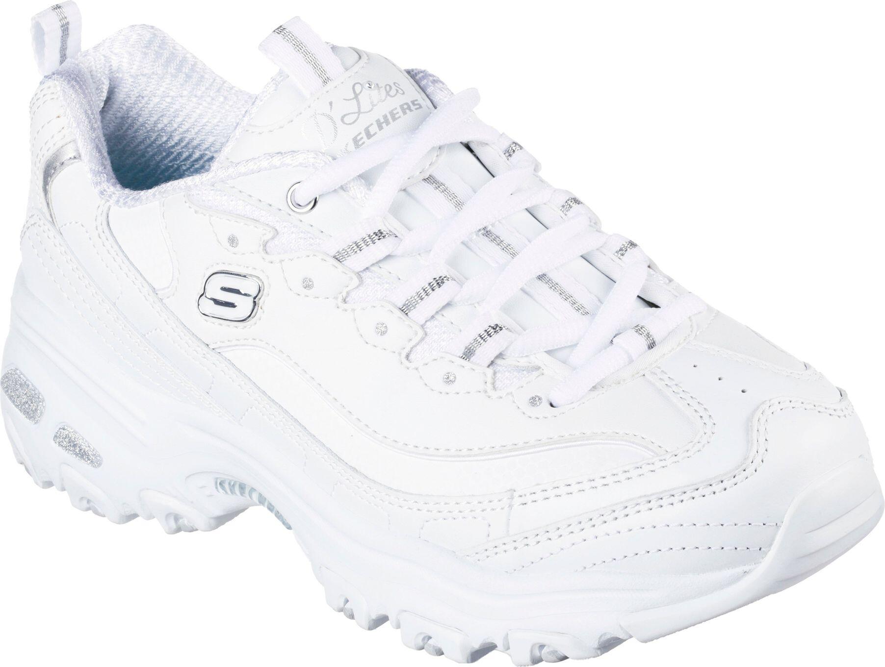 Chaussures Lifestyle Skechers D'Lites Fresh Start Blanc/Argent Femme 5/6