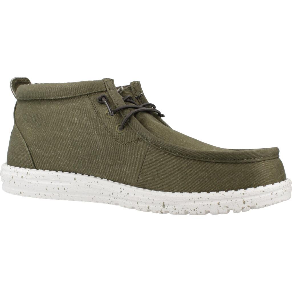 Sapatilhas para Homem Hey dude Wally mid canvas Verde 5/7