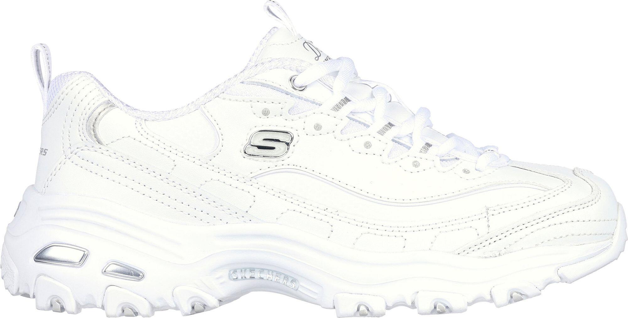 Chaussures Lifestyle Skechers D'Lites Fresh Start Blanc/Argent Femme 1/6