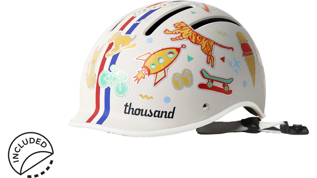 Capacete infantil Thousand Jr. - Creme Speedway - Tamanho único 5/6