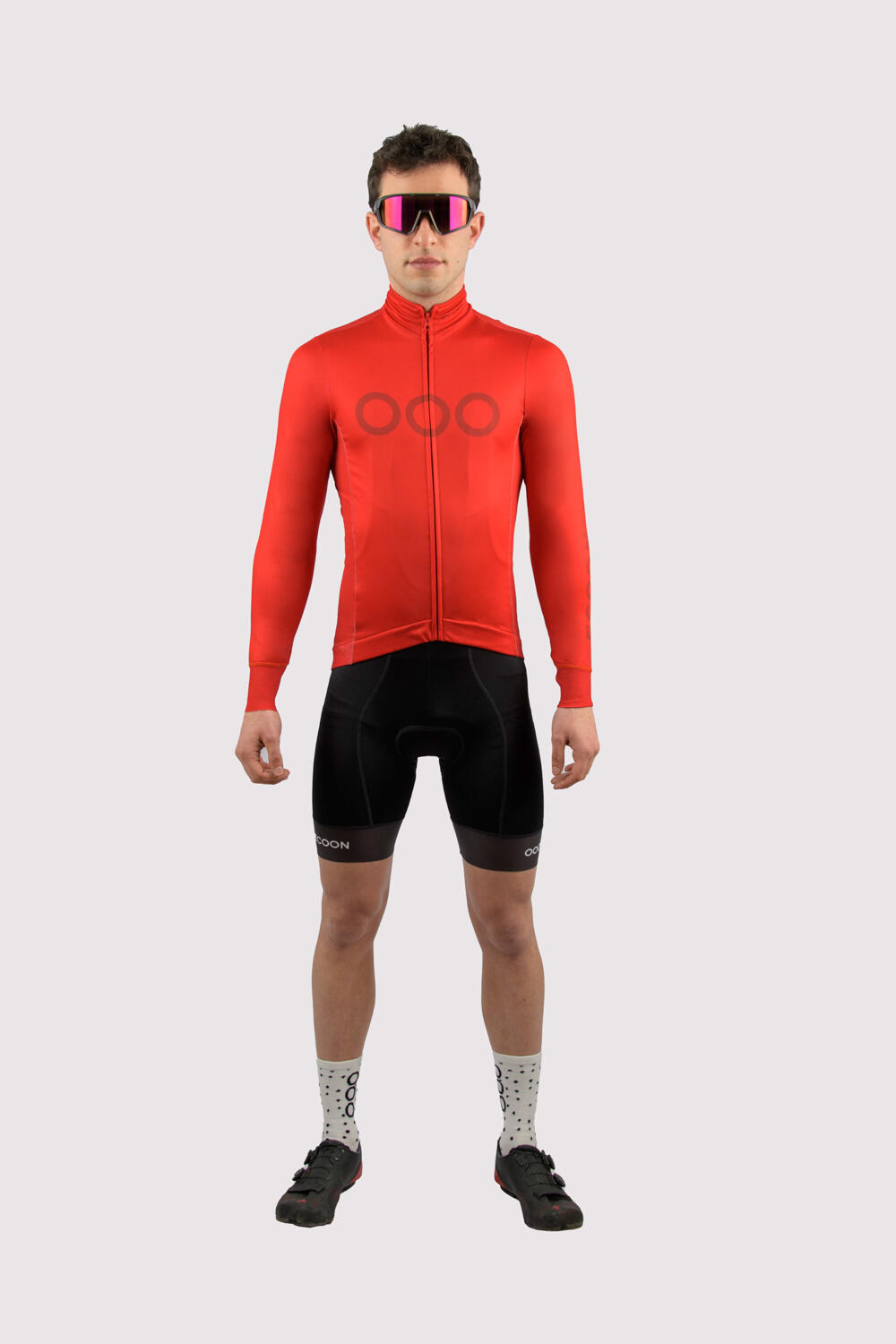 Maillot à manches longues ECOON modèle Mont Ventoux couleur rouge 6/6