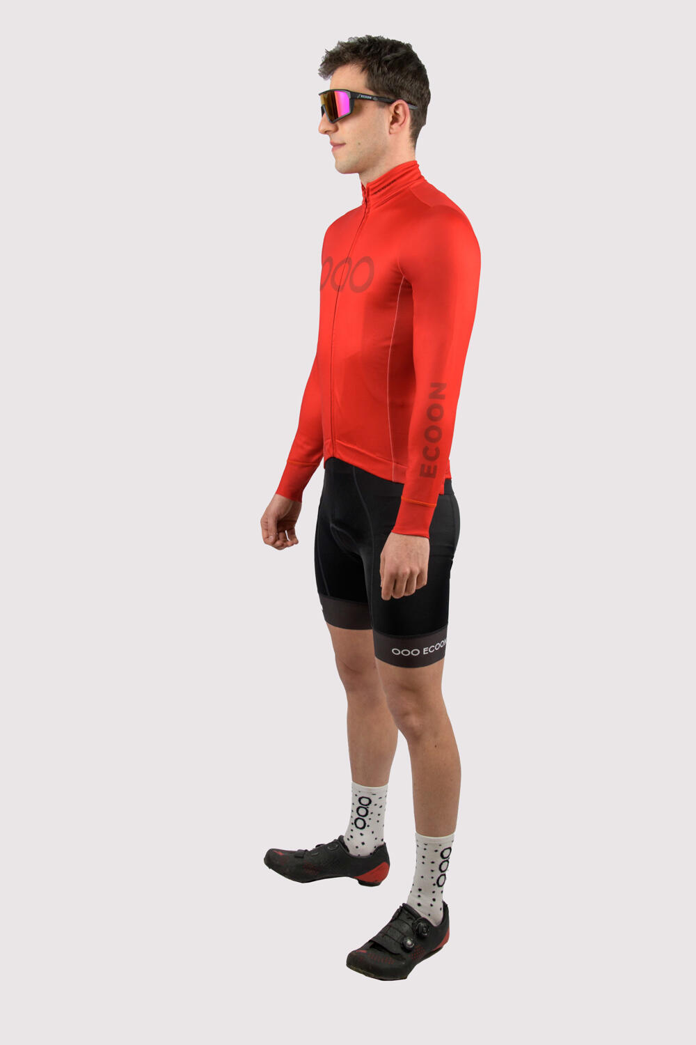 Maillot à manches longues ECOON modèle Mont Ventoux couleur rouge 5/6