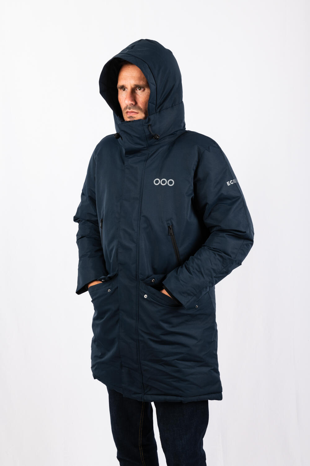Veste San Sebastian Long Jacket marque ECOON - Bleu 5/7