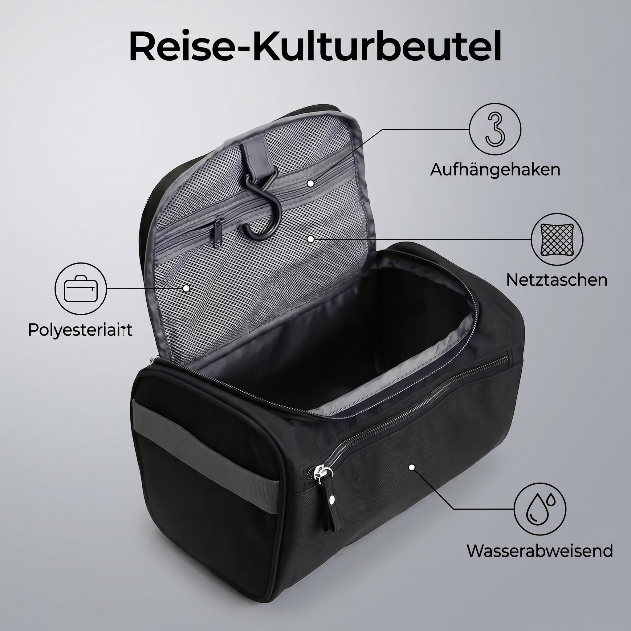 Kulturbeutel für Reise Camping Kultur Beutel Pflege Tasche 3/7