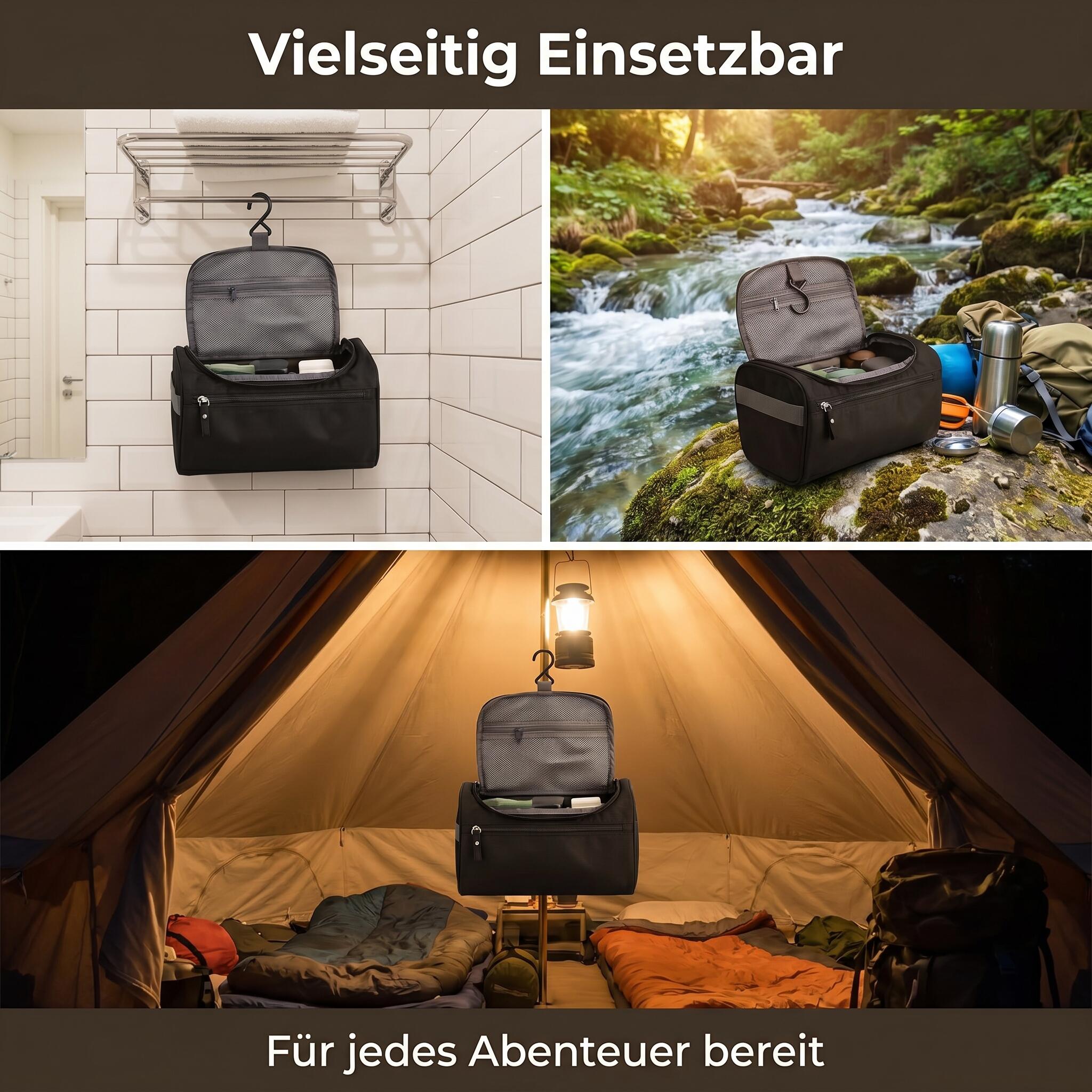 Kulturbeutel für Reise Camping Kultur Beutel Pflege Tasche 6/7