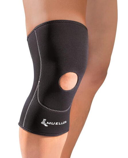 Opaska na kolano unisex Mueller z otworem na rzepkę