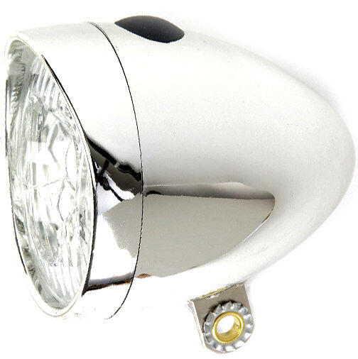 Ikzi Faro anteriore LED Retro Cromato a Batterie. 2/3