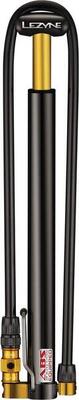 Lezyne micro floor drive hp voetpomp (max 160 psi / 11 bar) zwart / goud