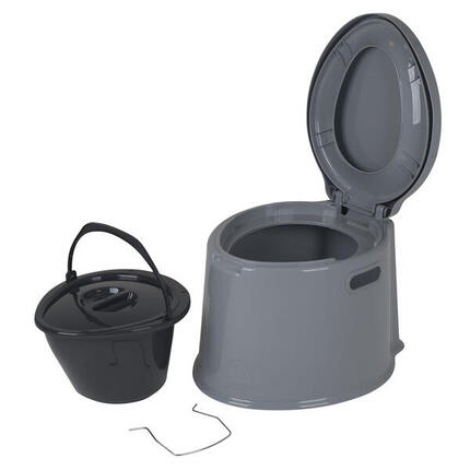 Portable Toilette - 7 Liter - Grau