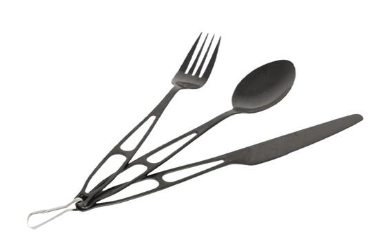 Outdoor-Besteck - Edelstahl - 3-teilig - Im Koffer