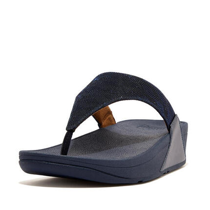 FITFLOP FitFlop Lulu Toe Post - Geo Glitz MIDNIGHT BLUE 37