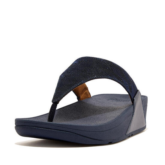 FITFLOP FitFlop Lulu Toe Post - Geo Glitz MIDNIGHT BLUE 37