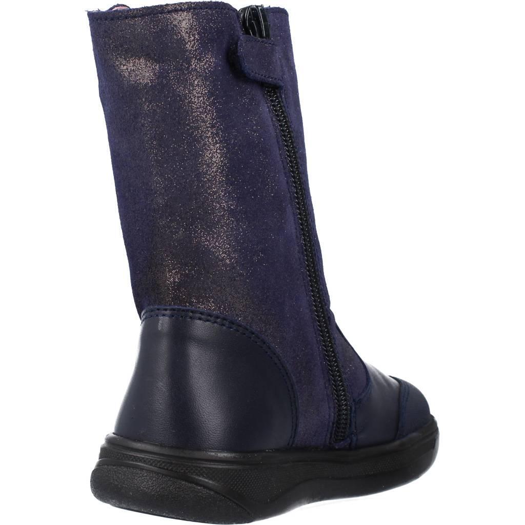 Botas desportivas de Couro de Bebé Menina em Azul escuro 3/6