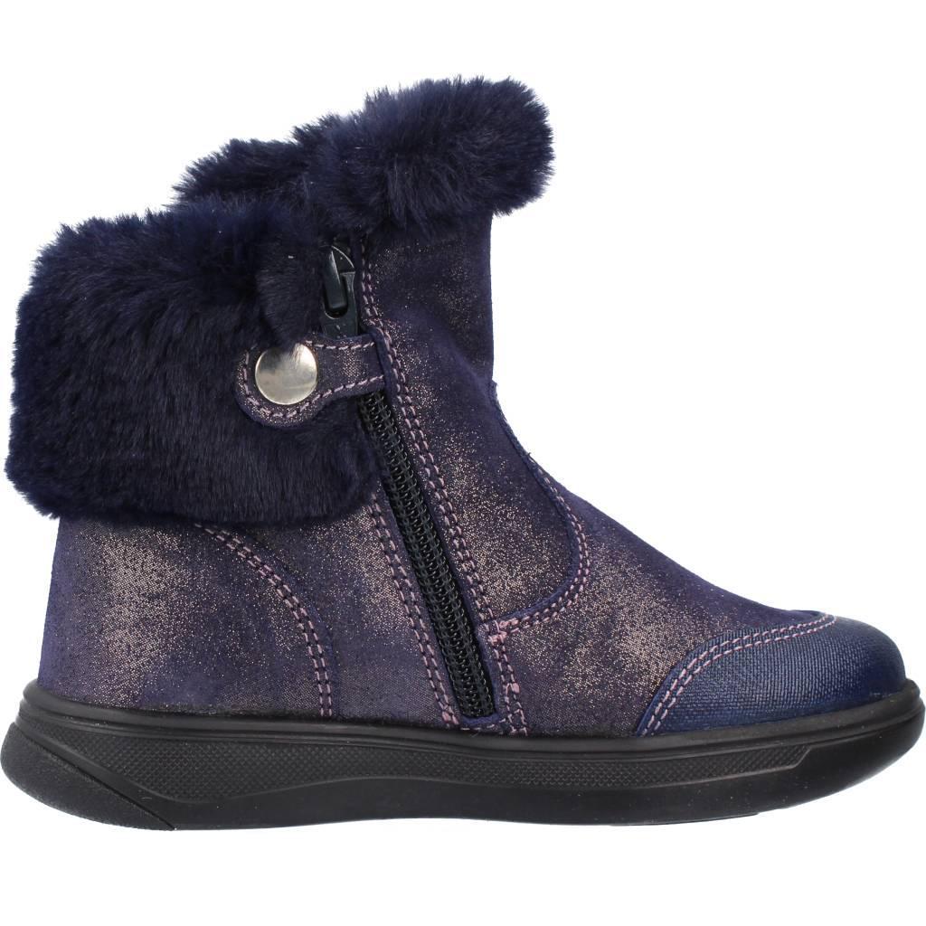 Botas desportivas de Couro de Bebé Menina em Azul escuro 4/6