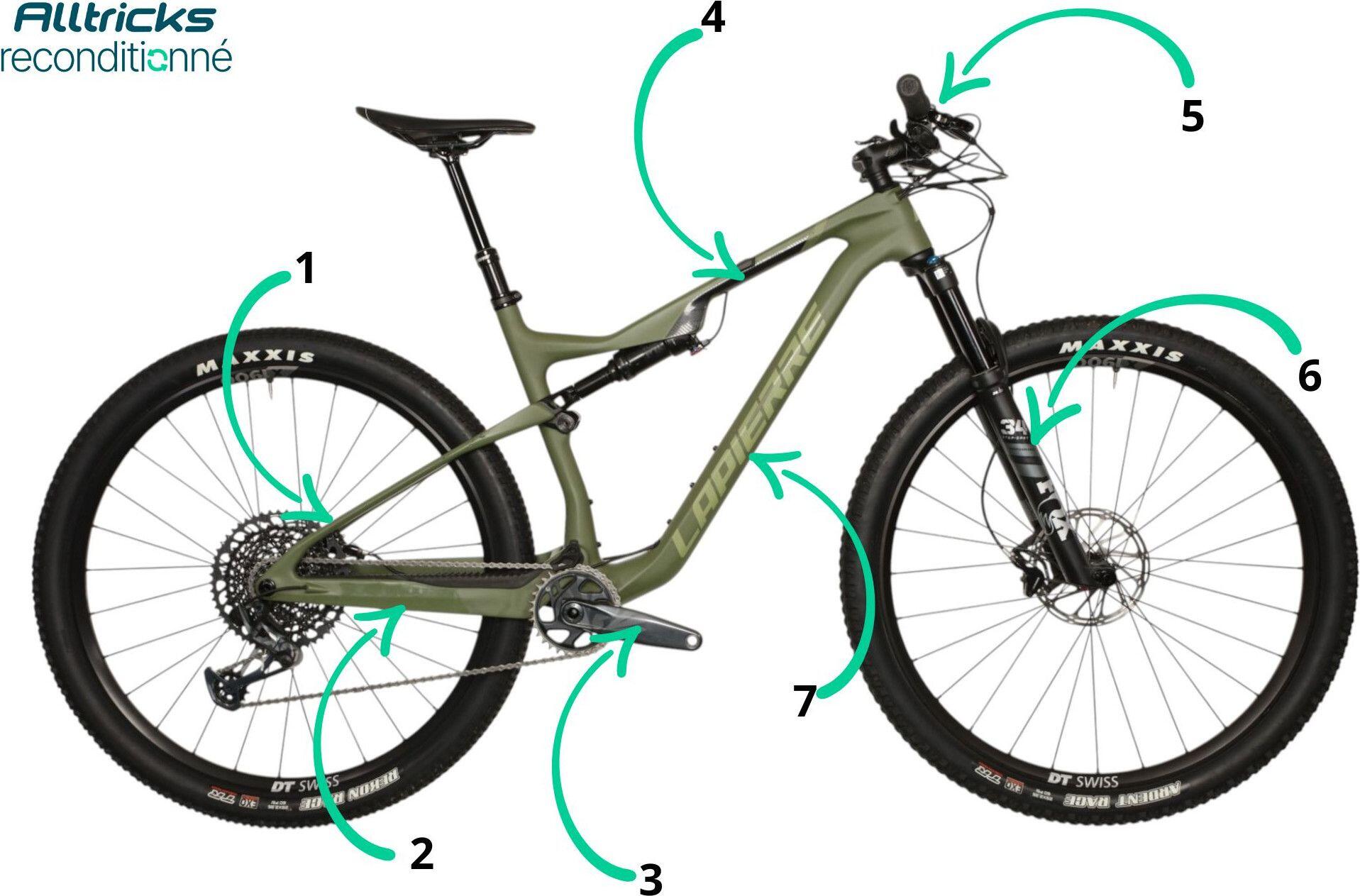 Reconditionné VTT Tout Suspendu Lapierre XRM 7.9 Sram XO1 12V T.M 16 - Très Bon 3/7