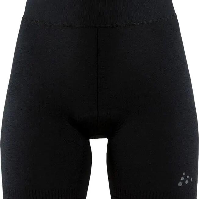 Women's Boxer with Leather Craft Fuseknit Bike Black