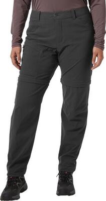Helly hansen women's elv light zip off tur convertible pants black
