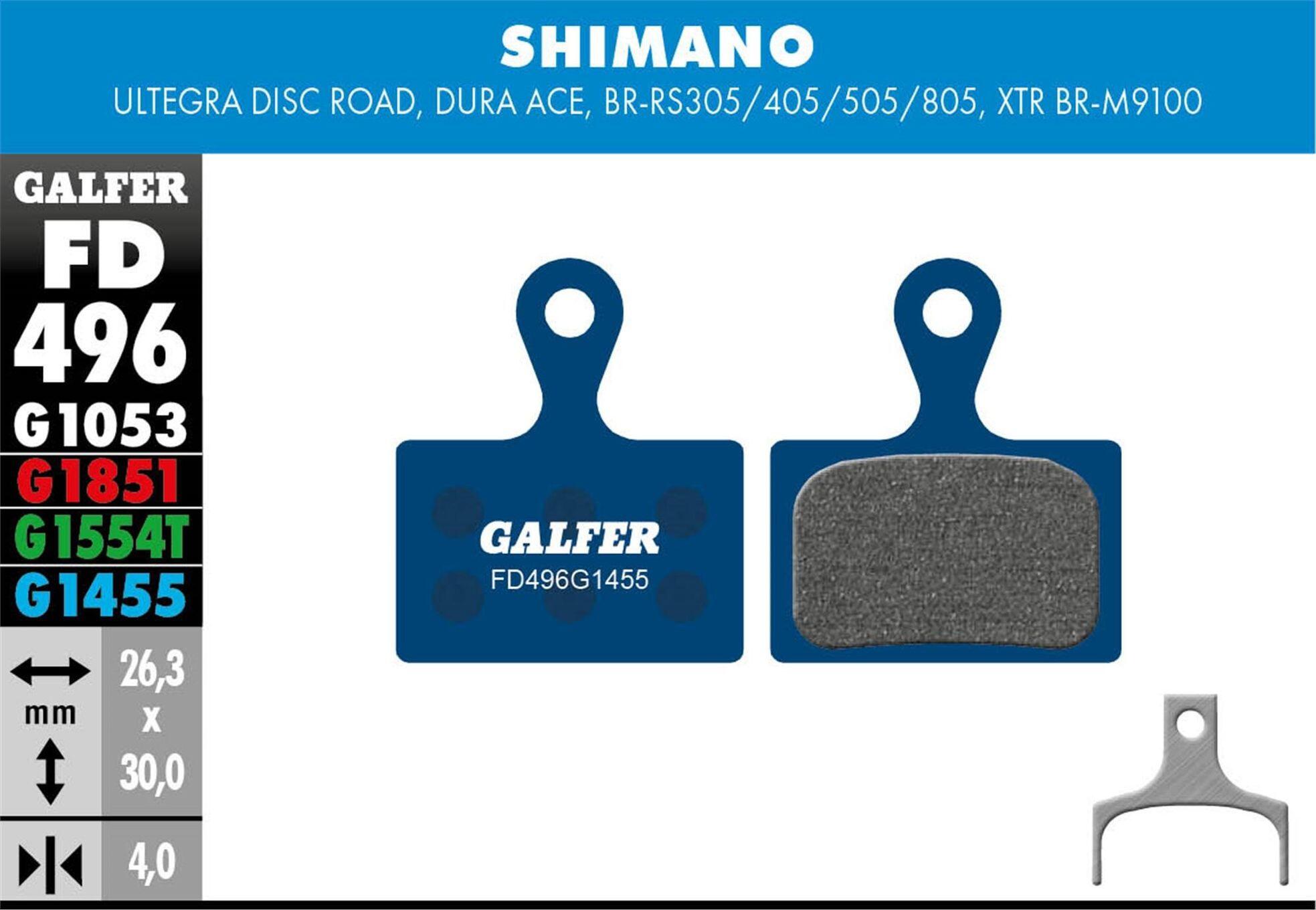 Patins de frein route pour Shimano Ultegra - Bleu 2/3