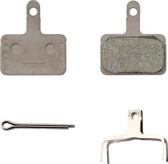 Żywiczne klocki hamulcowe i sprężyna z trzpieniem typu 3 Shimano B05S-RX (x25)