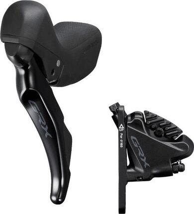 Hydrauliczne przednie hamulce tarczowe lewy gravel podwójne Shimano GRX400