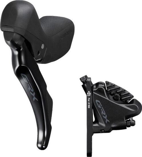 Hydrauliczne przednie hamulce tarczowe lewy gravel podwójne Shimano GRX400