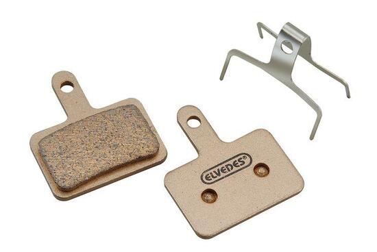 Paar metallischer Fahrradbremsbeläge Elvedes Shimano BR-M375, M415-M495, M515, M