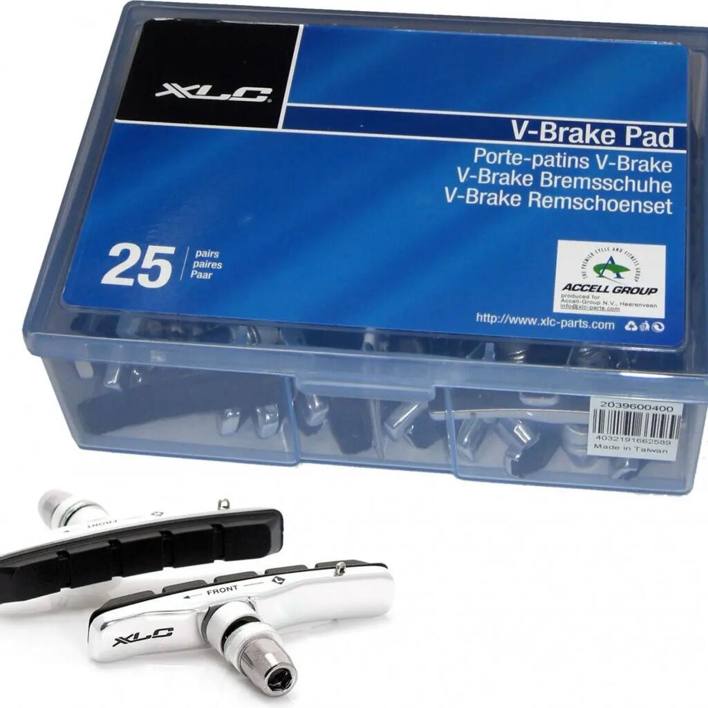 Box of 25 pairs of brake pads XLC bs-v02 cartridge vbrake