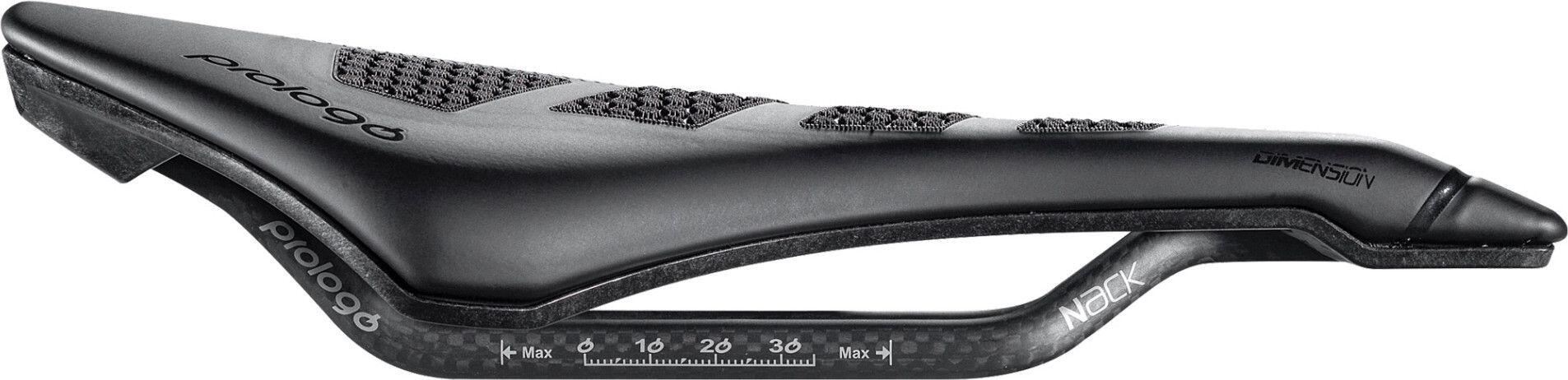 Prologo Dimension 143 Nack – Selle 245x143mm, 149g, Rail Carbone, Unisexe, Noir