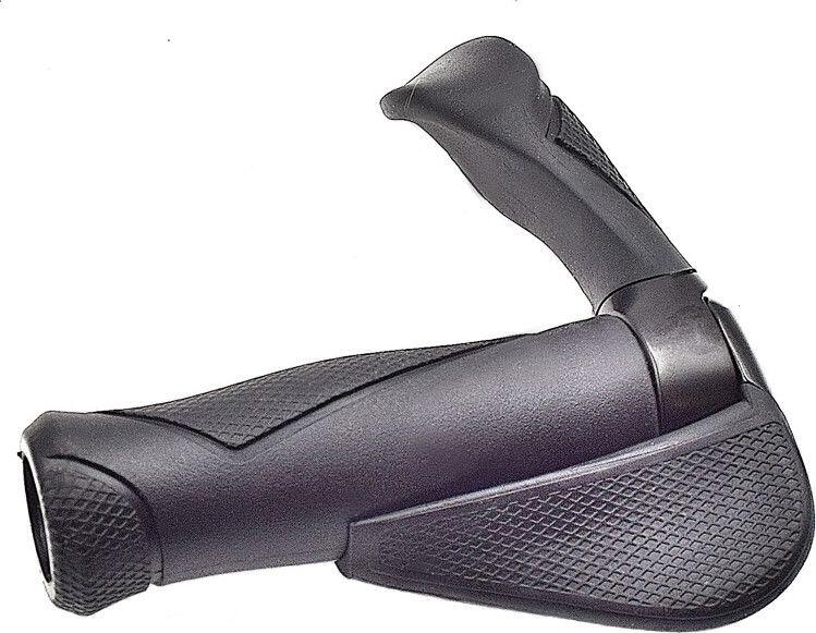 Ergotec MTB-Multi-Flex-Griffe AKSB 10 Schwarz, 130/130mm,Ø 22mm 3/4