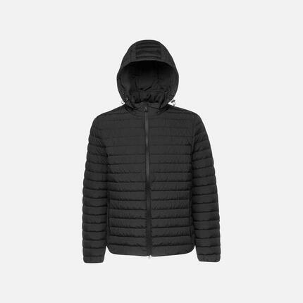 Lange Daunenjacke mit Kapuze, Damen Geox Anylla