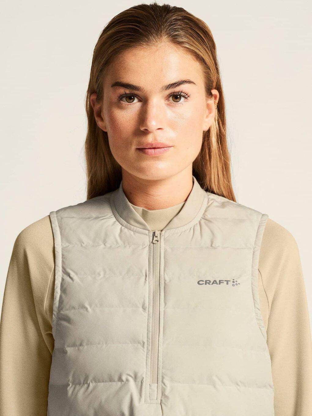 Damesmarcel SubZ Beige Mouwloos 1/2 Rits Vest 2/7