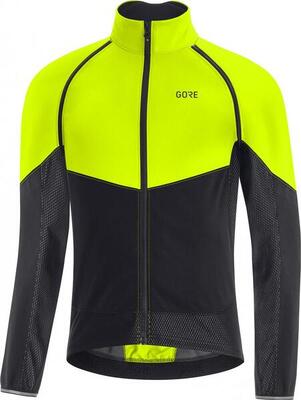 Gore wear phantom gore-tex infinium windproof jacket fluorescent yellow black