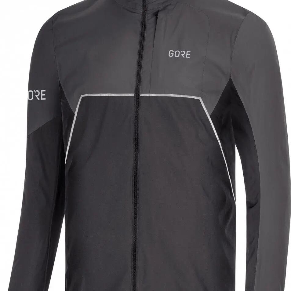 Waterproof Jacket GORE Wear R7 Partial Gore-Tex INFINIUM Hooded Black Grey