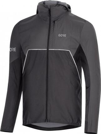 Veste Imperméable Gore Wear R7 Partial Gore-Tex INFINIUM Hooded Noir Gris Homme