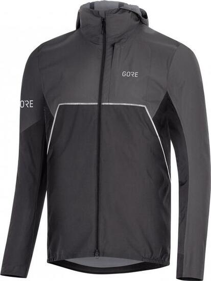 Veste Imperméable Gore Wear R7 Partial Gore-Tex INFINIUM Hooded Noir Gris Homme