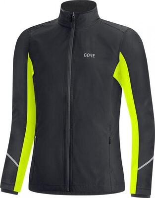 Gore wear r3 gedeeltelijk gore-tex infinium hardloopjas voor dames zwart