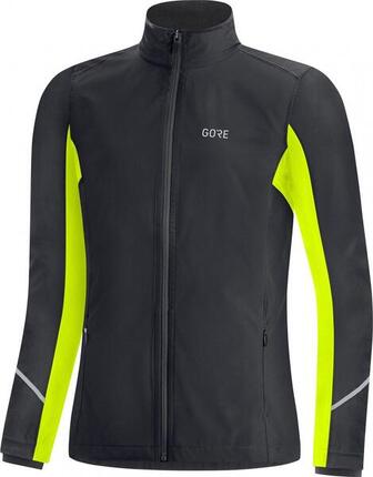 Veste Coupe-Vent Gore Wear R3 Partial Gore-Tex Infinium Noir/Jaune fluo Femme