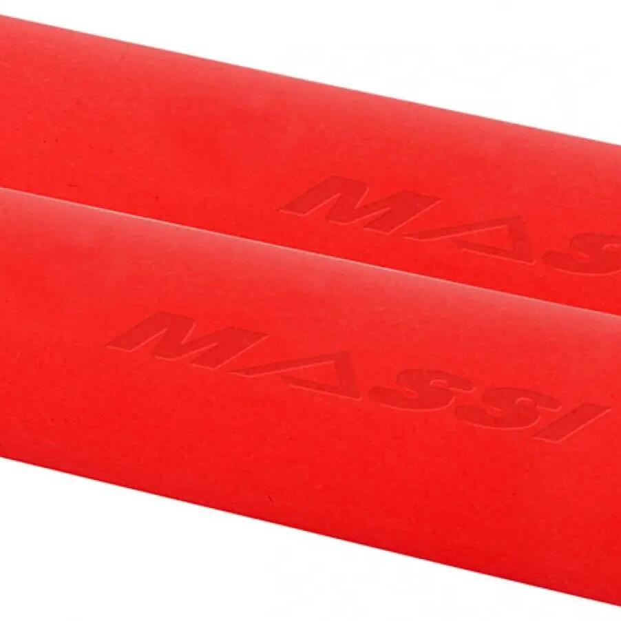 Pair of Massi Silicone Grips Matte Red