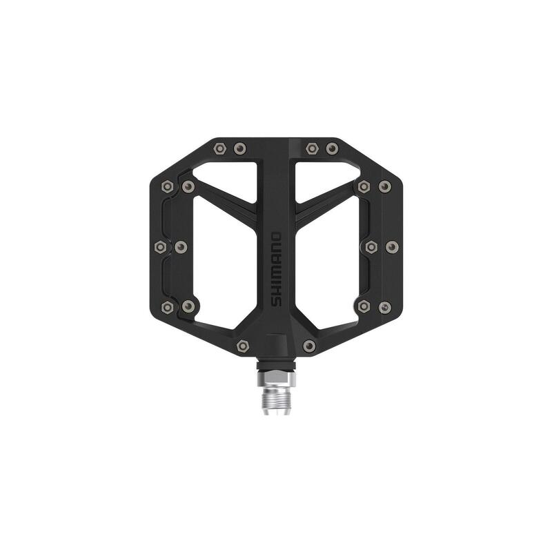 Pedale bicicleta MTB cu platforma Flat PD-GR400 - negru