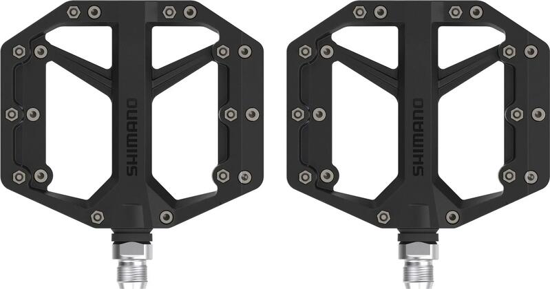 Pedales de plataforma Shimano PD-GR400 negros con pines desmontables